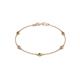 1 - Aizza (5 Stn/3mm) Petite Yellow and White Diamond Station Bracelet 