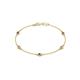 1 - Aizza (5 Stn/3mm) Petite Smoky Quartz and Diamond Station Bracelet 