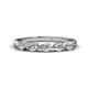 1 - Grace Pear Cut Diamond 5 Stone Wedding Band 