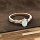 2 - Stacie Desire Oval Cut Opal and Round Diamond Twist Infinity Shank Engagement Ring 