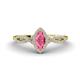1 - Samara Rainbow Marquise Cut Pink Tourmaline and Round Diamond Infinity Halo Engagement Ring 