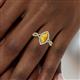 6 - Samara Rainbow Marquise Cut Citrine and Round Diamond Infinity Halo Engagement Ring 