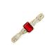 3 - Avril Desire Emerald Cut Ruby and Round Lab Grown Diamond Twist Braided Shank Engagement Ring 