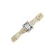 3 - Avril Desire Emerald Cut Diamond Twist Braided Shank Engagement Ring 