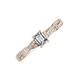 3 - Avril Desire Emerald Cut Diamond Twist Braided Shank Engagement Ring 