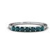 1 - Vivian 3.00 mm London Blue Topaz Wedding Band 