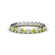 1 - Valerie 2.70 mm Yellow and White Diamond Eternity Band 
