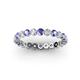 2 - Valerie 2.70 mm Tanzanite and Lab Grown Diamond Eternity Band 