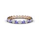 1 - Valerie 2.70 mm Tanzanite and Lab Grown Diamond Eternity Band 