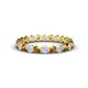 1 - Valerie 2.70 mm Citrine and Lab Grown Diamond Eternity Band 