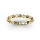 2 - Valerie 2.70 mm Citrine and Lab Grown Diamond Eternity Band 
