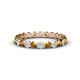 1 - Valerie 2.70 mm Citrine and Lab Grown Diamond Eternity Band 