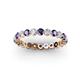 2 - Valerie 2.70 mm Iolite and Lab Grown Diamond Eternity Band 