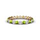 1 - Valerie 2.70 mm Peridot and Lab Grown Diamond Eternity Band 