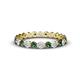 1 - Valerie 2.70 mm Lab Created Alexandrite and Lab Grown Diamond Eternity Band 