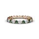 1 - Valerie 2.70 mm Lab Created Alexandrite and Lab Grown Diamond Eternity Band 