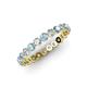 3 - Valerie 2.70 mm Aquamarine and Lab Grown Diamond Eternity Band 