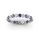 2 - Valerie 2.70 mm Iolite and Lab Grown Diamond Eternity Band 