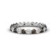 1 - Valerie 2.70 mm Smoky Quartz and Lab Grown Diamond Eternity Band 