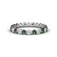 1 - Valerie 2.70 mm Lab Created Alexandrite and Lab Grown Diamond Eternity Band 