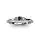 3 - Twyla Black Diamond and Lab Grown Diamond Three Stone Ring 