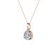 3 - Sheryl 5.00 mm Lab Grown Diamond Solitaire Pendant 