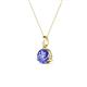 2 - Sheryl 5.80 mm Tanzanite Solitaire Pendant 