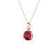 2 - Sheryl 5.80 mm Ruby Solitaire Pendant 