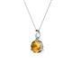 2 - Sheryl 5.80 mm Citrine Solitaire Pendant 