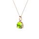 2 - Sheryl 5.80 mm Peridot Solitaire Pendant 