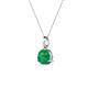 2 - Sheryl 5.80 mm Emerald Solitaire Pendant 