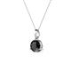 2 - Sheryl 5.80 mm Black Diamond Solitaire Pendant 