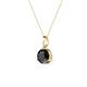 2 - Sheryl 5.80 mm Black Diamond Solitaire Pendant 