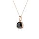 2 - Sheryl 5.80 mm Black Diamond Solitaire Pendant 