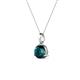 2 - Sheryl 5.80 mm London Blue Topaz Solitaire Pendant 