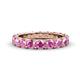 1 - Audrey 3.80 mm Pink Sapphire U Prong Eternity Band 