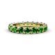 1 - Audrey 3.80 mm Green Garnet U Prong Eternity Band 