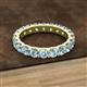 2 - Audrey 3.80 mm Aquamarine U Prong Eternity Band 