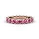 1 - Audrey 3.80 mm Pink Tourmaline U Prong Eternity Band 