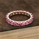 2 - Audrey 3.80 mm Pink Tourmaline U Prong Eternity Band 