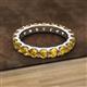 2 - Audrey 3.80 mm Citrine U Prong Eternity Band 