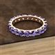 2 - Audrey 3.80 mm Iolite U Prong Eternity Band 