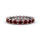 1 - Audrey 3.80 mm Red Garnet U Prong Eternity Band 