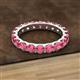2 - Audrey 3.80 mm Rhodolite Garnet U Prong Eternity Band 