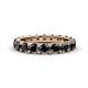 1 - Audrey 3.80 mm Black Diamond U Prong Eternity Band 