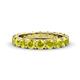 1 - Audrey 3.80 mm Yellow Diamond U Prong Eternity Band 