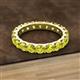 2 - Audrey 3.80 mm Yellow Diamond U Prong Eternity Band 