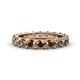 1 - Audrey 3.80 mm Smoky Quartz U Prong Eternity Band 