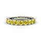 1 - Audrey 3.80 mm Yellow Sapphire U Prong Eternity Band 