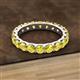 2 - Audrey 3.80 mm Yellow Sapphire U Prong Eternity Band 